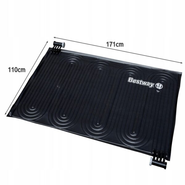 Soncna-grelna-blazina-11-x-171-m-Bestway-3 solarni grijač bazena,grijač za bazen,grijanje bazena na sunčevu energiju,solarna podloga za grijanje bazena,solarni paneli za bazene,kako zagrijati vodu u bazenu,bazen,voda u bazenu